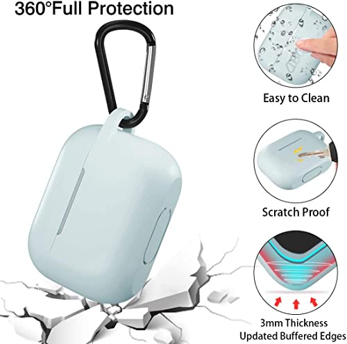 Lerobo for AirPods Pro 2 Case with Keychain, Turquoise - color: Turquoise