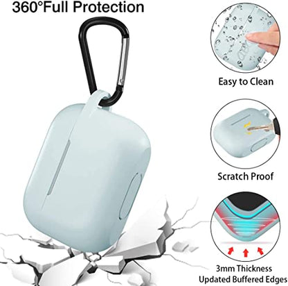 Lerobo for AirPods Pro 2 Case with Keychain, Turquoise - color: Turquoise