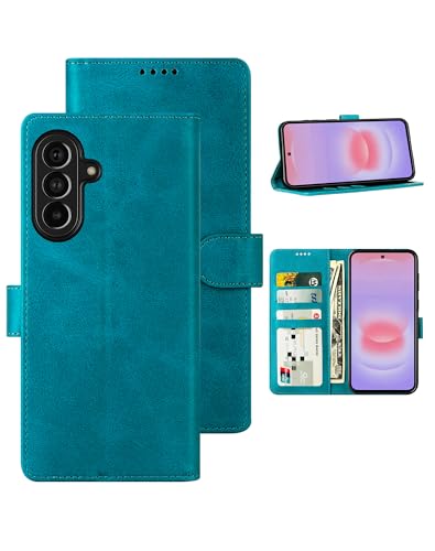 Feitenn for Samsung Galaxy A37 5G (6.7") Case Wallet 2026 with 4 Card Holders Kickstand, PU Flip Leather Magnetic Closure Folio Shockproof Protective Cover, Blue - color: Blue, size: Samsung Galaxy A37 5G