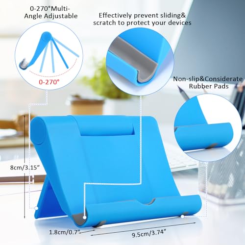 Wenqik 36 Pcs Cell Phone Stands Foldable Tablet, Blue - color: Blue