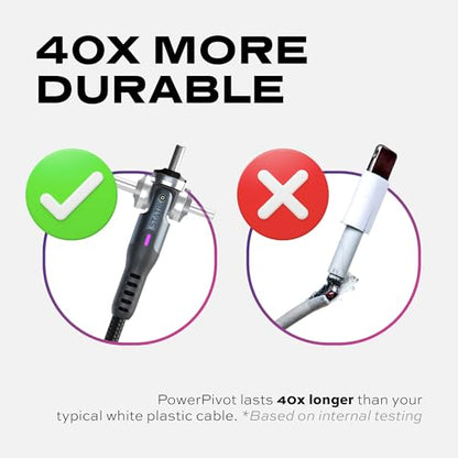 Statik PowerPivot 90° USB-A to iProduct Right Angle Cable, 12W - color: Black 3 Pack, size: 3FT, style: USB-A to i-Product