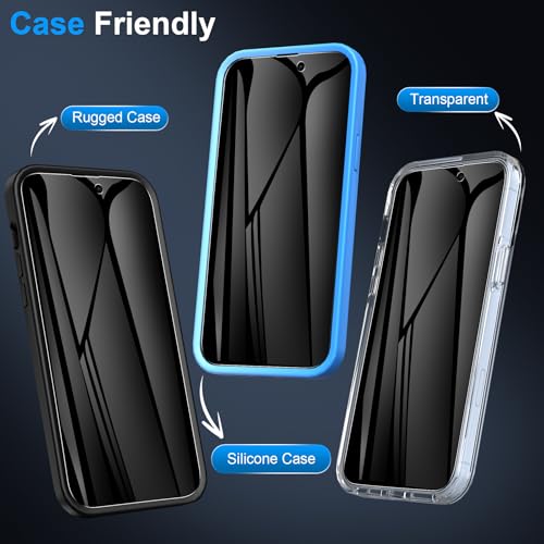 LYWHL 2 Pack for iPhone 17 Privacy Screen Protector [Like Original Touch Sensitivity], Anti-Spy Private iPhone 17 Film [Non-Glass], Case Friendly, Scratch-Resistant, Self-Healing - size: 6.3 inch - iPhone 17