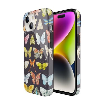 Casely iPhone 15 Plus Case | Midnight Monarch | Jenna Palek x Casely | Compatible with MagSafe | Classic Ultra Slim Design - color: Midnight Monarch | Jenna Palek x Casely