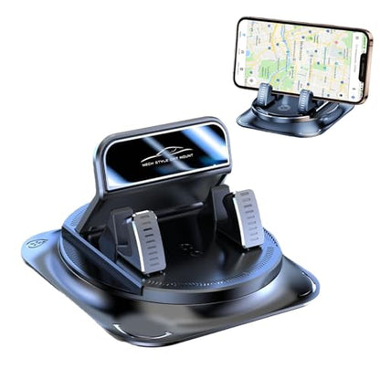 Fodeuxp 360 Degree Rotatable Car Phone Holder, 2026 New Non-Slip Dashboard Cell Phone Holder, Universal Car Phone Mount Stand for Best Navigation and Viewing (B) - color: B