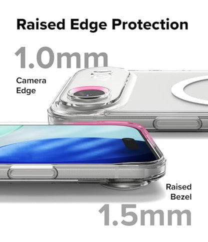 Ringke for iPhone Air Case [Fusion Magnetic Matte Clear] | Compatible with MagSafe, Oil & Dirt Resistant, Anti-Fingerprint Technology Prevents Oily Smudges, Feels Velvety Soft - size: iPhone Air