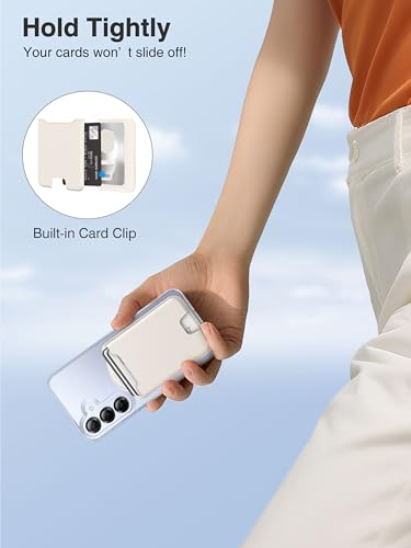 TopMade for MagSafe Wallet, 4 Cards Holder, Strongest Magnetic Phone Wallet - color: White