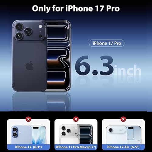Battery Case for iPhone 17 Pro,Upgraded 10000mAh High Capacity Rechargeable Portable Extended Charger Case Wireless Charging Compatible with iPhone 17 Pro(6.3 inch) Charging Cover & Carplay (Black) - size: iPhone 17 Pro (6.3 inch)
