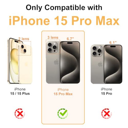 for iPhone 15 Pro Max Crystal Clear Card Case, [Slim & Protection][Up to 2 Cards] Anti-Yellowing Flexible TPU Wallet Case with Card Holder 6.7" 2023 - size: iPhone 15 Pro Max