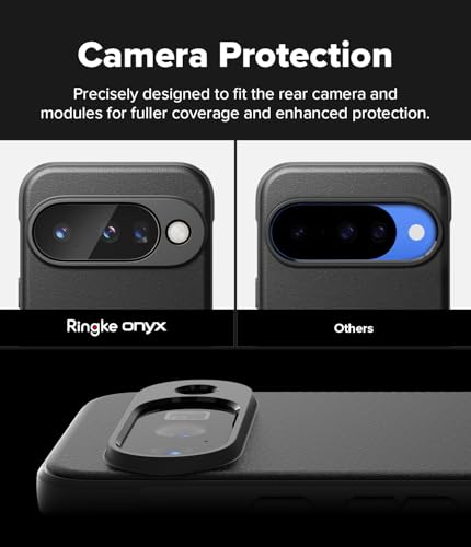 Ringke Onyx Designed for Google Pixel 10 Case [Compatible with MagSafe and Pixelsnap] Oil & Dirt Resistant Enhanced Grip Non-Slip Texture Lightweight Cover - Magnetic Black - color: Magnetic Black, size: Pixel 10