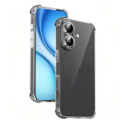 2Pcs Transparent Ultra-Thin Soft Phone Case with Four Corner Protection for iPhone 16-6.1inch，Luxury Soft TPU Protective Cover