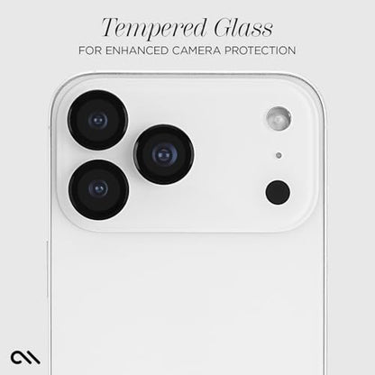 Case-Mate iPhone 17 Pro Max/iPhone 17 Pro Camera Lens Protector - Black - color: Black - Pro/Pro Max, style: iPhone 17 Pro Max / iPhone 17 Pro