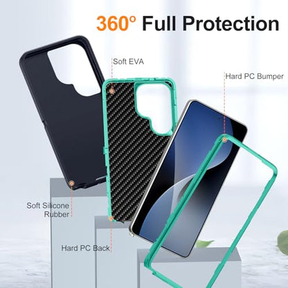 Shockproof Case for Samsung Galaxy S26 Ultra 6.9 inch,Heavy Duty Rugged Military Grade Protection,Hard Sturdy Phone Cover for Samsung S26 Ultra,Cyan Blue - color: Cyan Blue