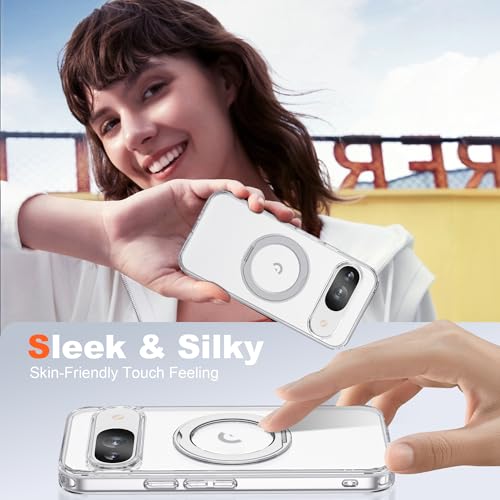 Compatible with Google Pixel 9a Case with Stand 6.3",Clear - color: Clear, size: Google Pixel 9a