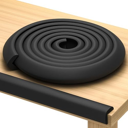 Furniture Edge Guards, 16ft Protective Foam Cushion, Black - color: Black, size: 16ft