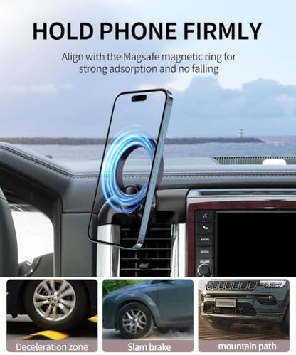 Car Phone Holder for Dodge Ram 1500 2009-2012, Ram 2500/Ram 3500 2010-2012 - size: for 2009-2012 Ram 1500 & 2010-2012 Ram 2500 3500