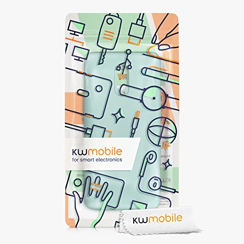 kwmobile Case Compatible with OnePlus 6T Case - Slim Protective TPU Silicone Phone Cover - Mint Matte - color: mint matte