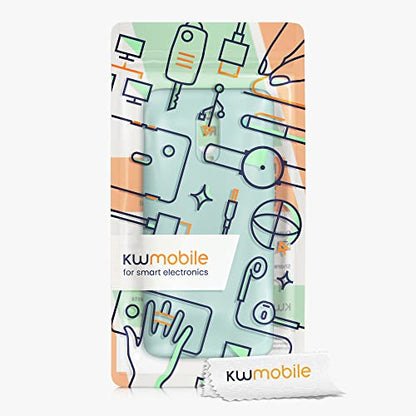 kwmobile Case Compatible with OnePlus 6T Case - Slim Protective TPU Silicone Phone Cover - Mint Matte - color: mint matte