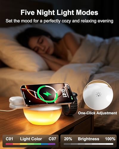 3-in-1 MagSafe Qi2.2 25W Fast Wireless Charger, iPhone Apple Watch