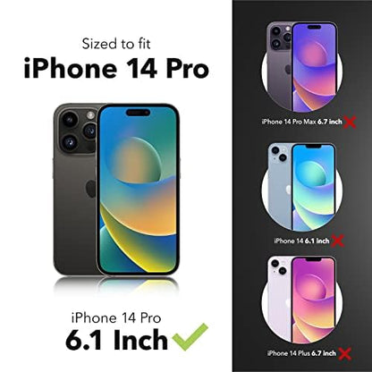 ZAGG Glass Elite Screen Protector for Apple iPhone 14 Pro - 5X Shatter Protection, Anti-Fingerprint Technology, InvisibleShield, Easy to Install - size: iPhone 14 Pro, style: Glass Elite