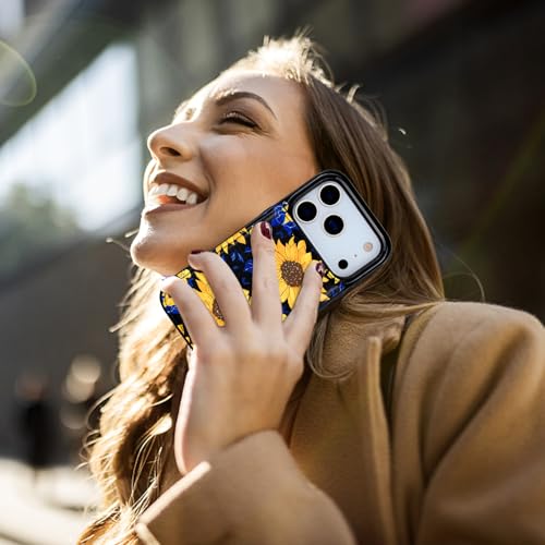 HAOPINSH Wallet Case with Card Holder for iPhone 17 Pro, Blooming Sunflowers Pattern Back Flip Folio PU Leather Kickstand Card Slots Case, Double Magnetic Clasp Shockproof 6.3" - color: Blooming Sunflowers
