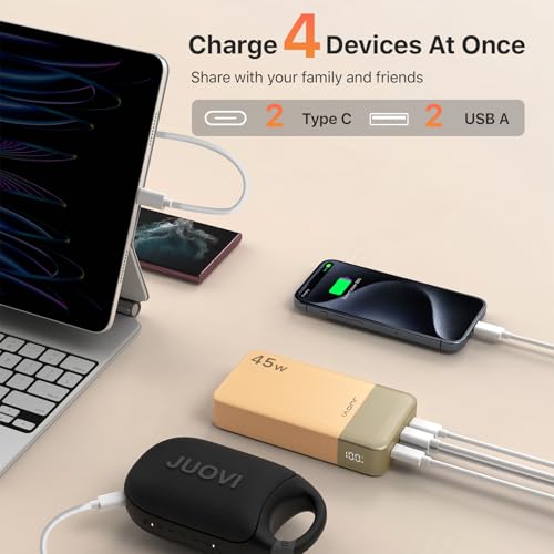 JUOVI Power Bank 45W 20000mAh Portable Charger - color: Orange
