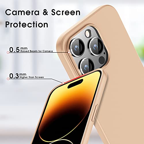 X-level Compatible iPhone 14 Pro max Case Slim Fit Ultra-Thin [Guardian Series] Soft TPU Matte Finish Coating Phone Cases Lightweight Anti-Scratch Back Cover Grip 6.7" (2022)-Gold - color: Gold, size: iPhone 14 Pro Max
