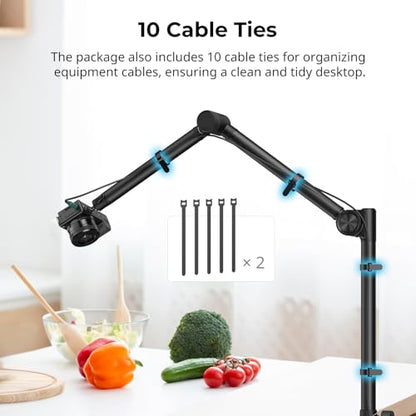 SMALLRIG Overhead 3-Section Desktop Camera Bracket Desk Mount - style: Clamp 4324