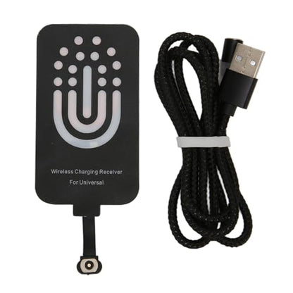 Type C Wireless Charging Receiver, Thin Magnetic Dual Purpose Charger Receiver, Charging Patch for All Type C Interface Cell Phones