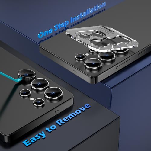 imluckies for Samsung Galaxy S25 Ultra Camera Lens Protector, AR+AF Tempered Glass & 9H Anti-Scratch Metal Individual Lens Cover, HD Clear Camera Protection for S25Ultra, Titanium Black - color: Black