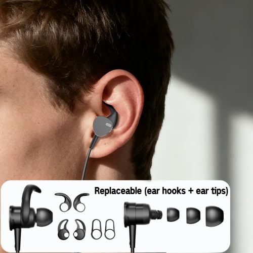 Wired Headphones Deep Bass with Noise-Canceling Mic Earphones In-Ear
