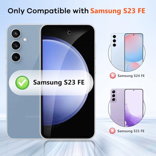 3+3 for Samsung Galaxy S23 FE 5G Privacy Screen Protector Camera Protector - size: Galaxy S23 FE Privacy