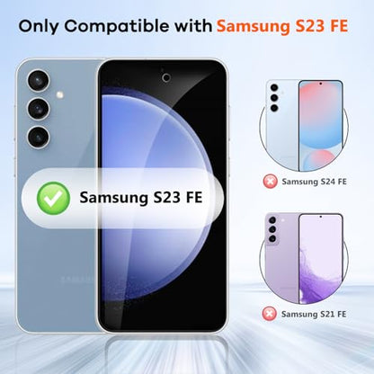 3+3 for Samsung Galaxy S23 FE 5G Privacy Screen Protector Camera Protector - size: Galaxy S23 FE Privacy