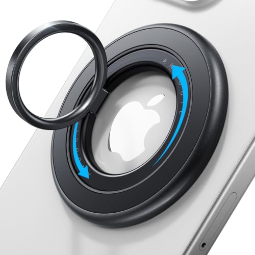 andobil 2026 3rd Gen Stability Magnetic Phone Ring Grip for MagSafe, Black - color: Black