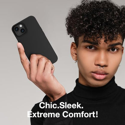 GONEZ Magnetic for iPhone 13/14 Case, Silicone Cover Black - color: Black, size: Iphone 13 /Iphone 14