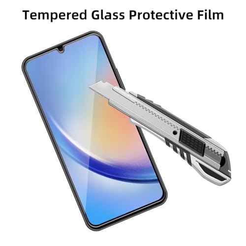 4 Pack Glass Screen Protector Compatible for Samsung Galaxy A34 5G / SM-A346E [9H Hardness]-HD Screen Tempered Glass, Scratch Resistant,Easy Install [Case Friendly] - size: Galaxy A34 5G