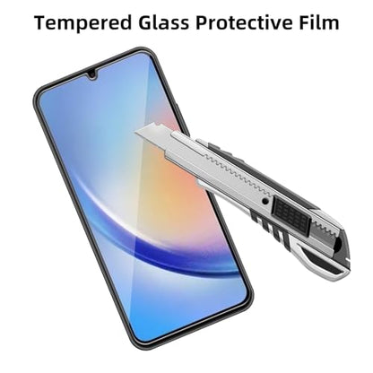 4 Pack Glass Screen Protector Compatible for Samsung Galaxy A34 5G / SM-A346E [9H Hardness]-HD Screen Tempered Glass, Scratch Resistant,Easy Install [Case Friendly] - size: Galaxy A34 5G