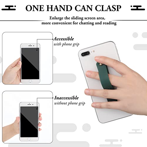 Weewooday 6 Pieces Phone Finger Strap Grip,Bright Colors,Classic - color: Bright Colors, style: Classic