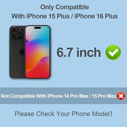 PDDKISS Compatible for iPhone 15 Plus/16 Plus Privacy Screen Protector - size: for iPhone 15 Plus - 6.7 inch