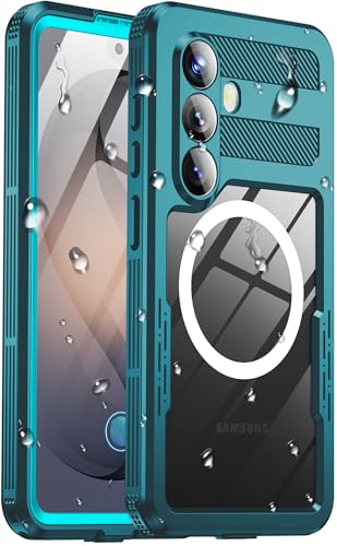 for Samsung Galaxy S26+ Plus Waterproof Case, [Fit for Magsafe] [IP68 Water Proof] [Built-in Screen Protector], Magnetic Heavy Duty Military Grade Rugged Phone Case for S 26+ Plus 6.7", Teal - color: Teal, size: Samsung Galaxy S26 Plus
