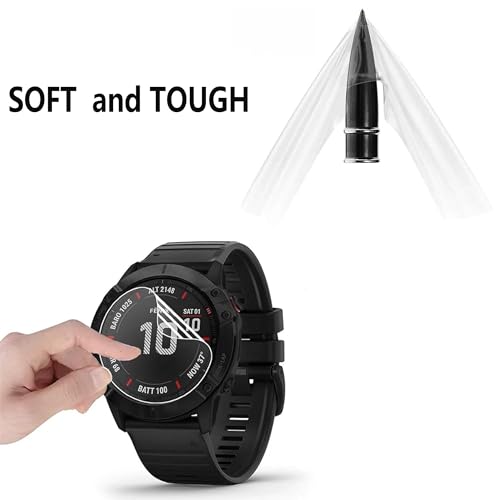 6 Pack Anti-Scratch Film for Garmin Forerunner 265 (46mm) Screen Protector