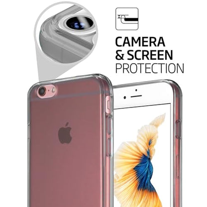 TENOC Phone Case Compatible with iPhone 6 Plus & iPhone 6s Plus, Gray Case Clear Shockproof Protective Bumper Slim Cover for 5.5 Inch - color: Clear Gray, size: iPhone 6/6s Plus