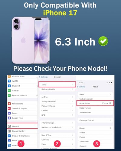 2 Pack Privacy Screen Protector for iPhone 17 6.3 inch Blue - color: For iphone 17 Blue