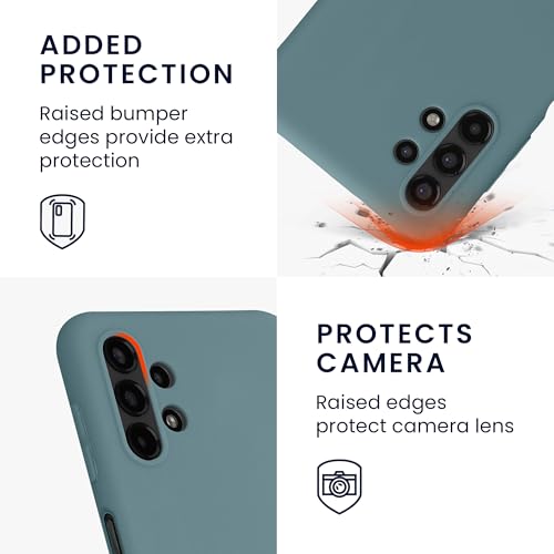 kwmobile Case Compatible with Samsung Galaxy A13 4G Case - Soft Slim Protective TPU Silicone Cover - Antique Stone - color: Antique Stone, size: Galaxy A13 4G