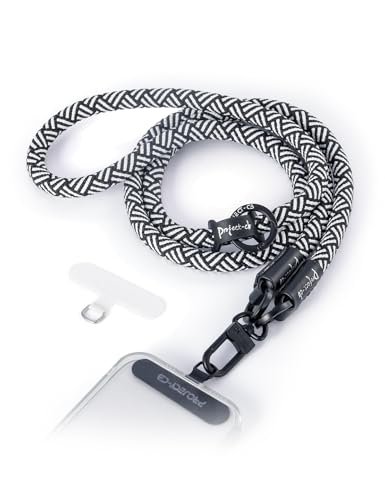 Phone Lanyard 1, Tether Tab 2, Crossbody Cell Phone Lanyard,Rope Lanyard,Universal Adjustable Phone Strap - color: Whiteblack-b