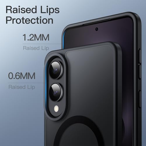 JETech Magnetic Matte Case for Samsung Galaxy S25 Edge, Black - color: Black, size: Galaxy S25 Edge