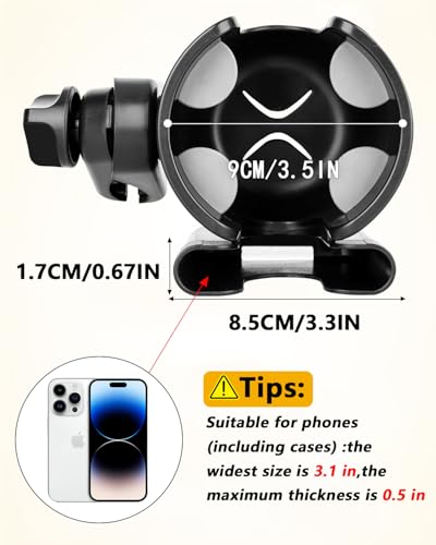 BUNDLEPRO Stroller Cup Holder with Phone Holder, 2-in-1, Black - color: BLACK
