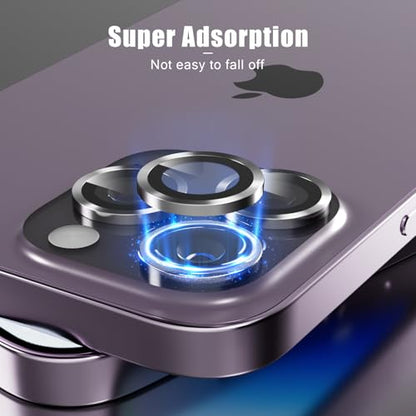 Camera Lens Protector Compatible with iPhone 11/iPhone 12/iPhone 12 Mini,Scratch Resistant,HD Clear Tempered Glass Camera Lens Protection Cover,Case Friendly Easy to Install - Silver - color: Silver, size: iPhone 11/iPhone 12/iPhone 12 Mini