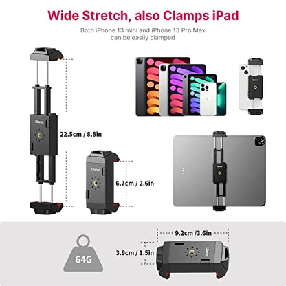 ULANZI ST-29 Phone Tripod Mount, 2-in-1 Tablet Smartphone Holder Adapter