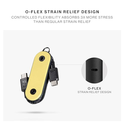 Native Union Pocket Cable 60W – Reinforced Braided USB-C to USB-C Portable Charging Cable – Compatible with iPhone Air, 17e, 17 Pro Max, iPad Pro M5, iPad Air M4, Galaxy S26, Flip/Fold 7 (Lemon) - color: Lemon