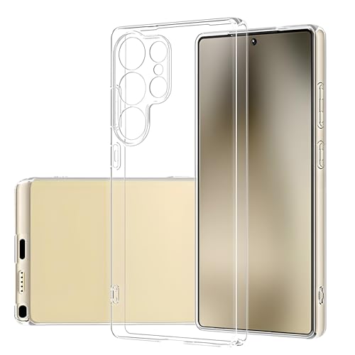 TENOC Phone Case for Samsung Galaxy S25 Ultra, Clear Case Shockproof Protective Bumper Slim Cover - color: Clear, size: S25 Ultra